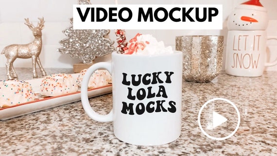 Video Mockup, 11oz Mug Mockup, 11oz Coffee Mug Mockup, Model Mockup, Blank Mug Mockup, Coffee Mug Mockup, Product Mockup, Christmas Mockup