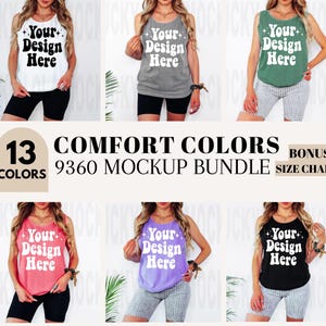 Comfort Colors 9360 Mockup Bundle, Comfort Colors Tank Mockup, 9360 Mockup Bundle, 9360 Mockup, Tank Top Mockup, Model Mockup