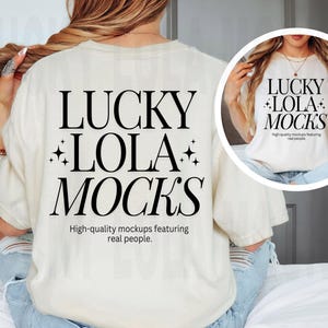 1717 Ivory Front and Back Mockup, Comfort Colors 1717 Front Back Mockup, c1717 Front and Back Mockup, Front Back Comfort Colors Mockup