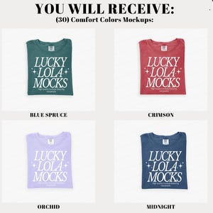 Pacchetto di mockup Comfort Colors 1717, 1717 Flat Lay Mockup, Pacchetto di mockup c1717, Pacchetto di mockup Comfort Colors Flat Lay, 1717 Mockup immagine 6