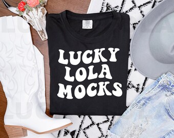 Comfort Colors C1717 Black Shirt Mockup - Comfort Colors Black Mockup - Boho Mockup - Western Shirt Mockup - Black T-Shirt Mockup