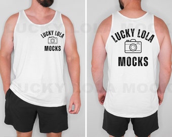 Bella Canvas 3480 Mockup, 3480 Tank Mockup, Bella Canvas Tank Top 3480, 3480 White Mockup, Male Tank Top Mockup, Man Tank Top Mockup