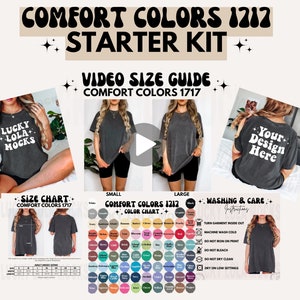 Comfort Colors Video Starter Kit, 1717 Video Größentabelle, Comfort Colors Mockup, Comfort Colors 1717 Größentabelle, Comfort Colors Video Mockup