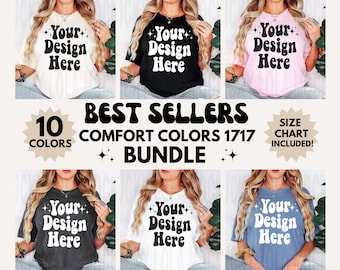 Comfort Colors 1717 Mockup Bundle, Model Mockup, 1717 Mockup Bundle, Tshirt Mockup Bundle, Mockup Bundle, Comfort Colors Mockup, Boho Mockup