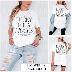 Gildan 5000 Mockup Bundle, Gildan 5000 White Mockup, Gildan Shirt Mockup, White Shirt Mockup, G5000 Tshirt Mockup, g5000 Mockup Woman