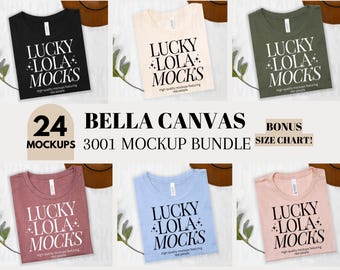 Bella Canvas 3001 Mockup Bundle, 3001 Flat Lay, 3001 Mockup Bundle, Bella Canvas Flat Lay Mockup Bundle, 3001 Flat Mockup, 3001 Folded