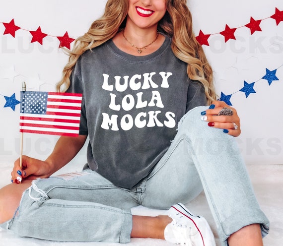 Comfort Colors Mockup Pepper, Pepper Tshirt Mockup, 4th of July Mockup, Oversized Shirt Mockup, C1717 Pepper T-Shirt Mockup, Model Mockup