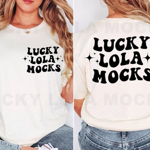 3001 Natural Front and Back Bella Canvas Mockup, Backside Mockup, Front Back Mockup 3001, 3001 Natural Mock Up, Model Mockup, Back of Shirt