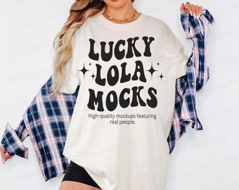 Comfort Colors 1717 Ivory Mockup, Ivory Shirt Mockup, c1717 Ivory Mockup, cc1717 Mockup, Comfort Colors 1717 Fall Mockup, c1717 Fall Mockup