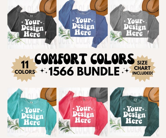 Comfort Colors 1566 Mockup Bundle, Comfort Colors Sweatshirt Mockup, 1566 Mockup, Flat Lay Mockup, Comfort Colors Mockup, 1566 Mockup Bundle