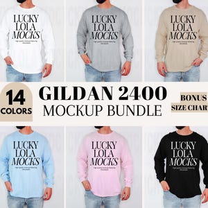 Gildan 2400 Mockup Bundle, Gildan Long Sleeve Mockup, Gildan 2400 Mockup, Gildan g240 Mockup, Long Sleeve Shirt Mock Up, Male Model Mockup