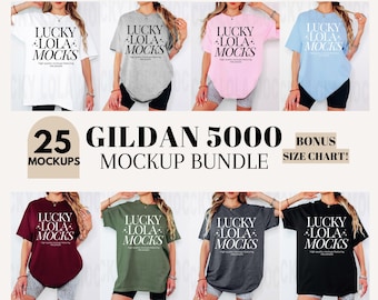 Gildan 5000 Mockup Bundle, Gildan 5000 Mockup, Gildan Shirt Mockup, Gildan 5000 Bundle, g5000 Mockup, Gildan Shirt Mockup Bundle