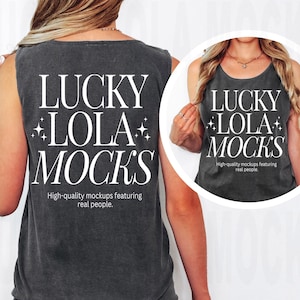 Comfort Colors 9360 Pepper Mockup, Comfort Colors Tank Mockup, 9360 Pepper Mockup, Tank Top Mockup, 9360 Mockups Front and Back