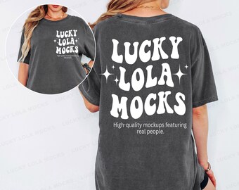 1717 Pepper Front and Back Mockup, Comfort Colors 1717 Front Back Mockup, c1717 Front and Back Mockup, Front Back Comfort Colors Mockup