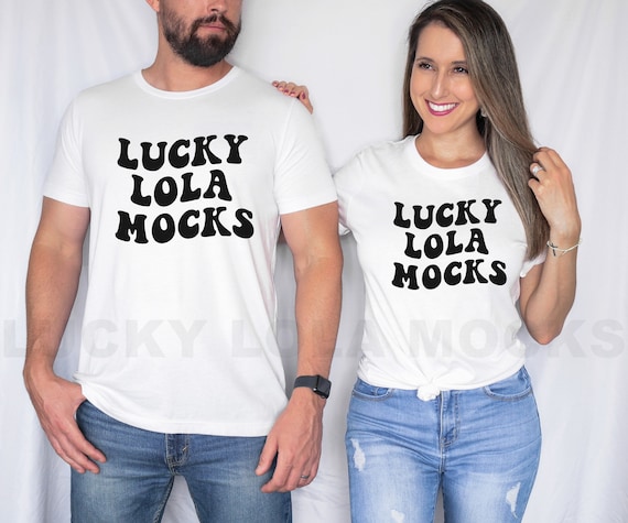 Bella Canvas 3001 Couple Mockup, Couple Model Mockups, Model Mockup, White Tshirt Mockup, Couple Tshirt Mockup, Unisex Tshirt Mockup
