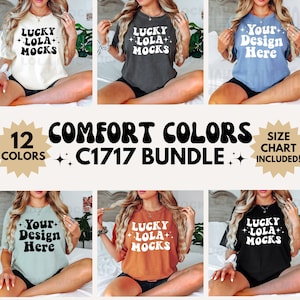 Pacchetto di mockup Comfort Colors 1717, mockup modello, pacchetto di mockup 1717, pacchetto di mockup t-shirt, pacchetto di mockup, mockup Comfort Colors, mockup Boho
