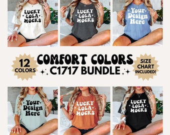 Comfort Colors 1717 Mockup Bundle, Model Mockup, 1717 Mockup Bundle, Tshirt Mockup Bundle, Mockup Bundle, Comfort Colors Mockup, Boho Mockup