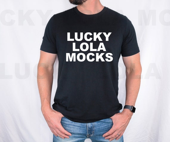 Bella Canvas 3001 Black Shirt Mockup, Male T-Shirt Mockup, Male Shirt Mockup, Male Mockup, Black Bella Canvas 3001, Black T-Shirt Mockup
