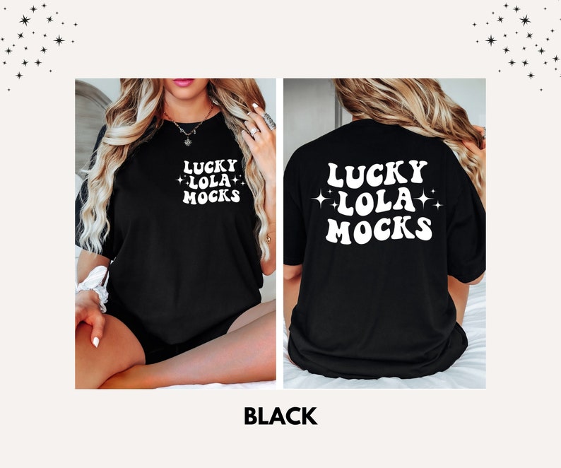 Front and Back Comfort Colors Mockup, Mockup Bundle, Back Mockup, Front Back Mockup, Model Mockup, C1717 Mockup, Front Back Mockup Bundle image 5