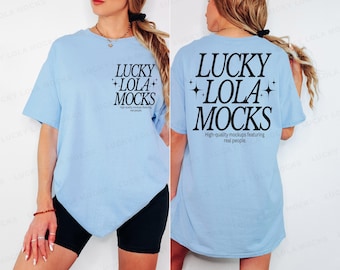 Gildan 5000 Light Blue Front and Back Mockup, Gildan 5000 Mockup, Shirt Back Mock Up, Back Shirt Mockup, Front Back Mockup Tshirt