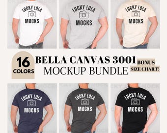 Bella Canvas 3001 Male Mockup Bundle, Bella Canvas 3001 Mockup Bundle, Man Mockup 3001, Bella Canvas Mockup for Men, Men Mockup Bundle