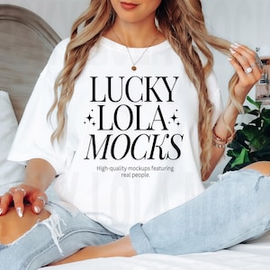 Comfort Colors 1717 White Mockup, White Shirt Mockup, c1717 White Mockup, Comfort Colors Tshirt Mockup, cc1717 Mockup, Real Model Mockups