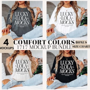 Comfort Colors 1717 Mockup Bundle, c1717 Mockup Bundle, Comfort Colors Mockup, Comfort Colors Tshirt Mockup Bundle, Real Model Mockups