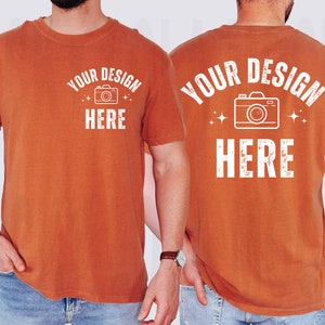 Comfort Colors Yam Mockup, Front and Back Comfort Colors Mockup, C1717 Mockup Man, 1717 Mockup, C1717 Yam Mock Up, CC1717 Men, CC1717 Mockup