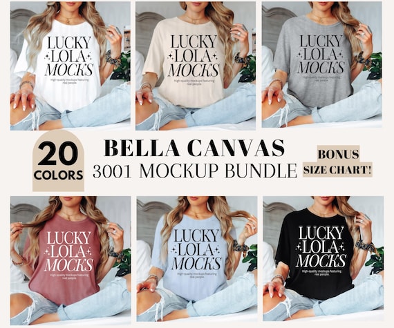 Bella Canvas 3001 Mockup Bundles, 3001 Bundles Mockup, Bella 3001 Mockup Bundle, 3001 Shirt Mockup, 3001 Model Mockups, Tshirt Mockup Bundle