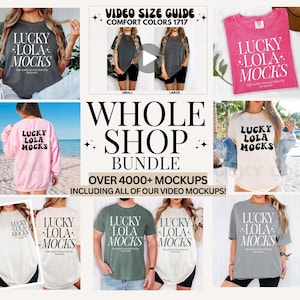 Whole Shop Mockup Bundle, Mockup Bundle, Bella Canvas 3001 Mockup, Gildan 18000 Mockup, Model Mockup, Shirt Mockup Bundle, T-Shirt Mockup