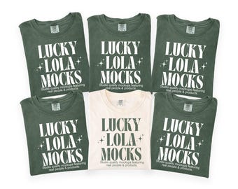 Bachelorette Shirt Mockup Comfort Colors, Comfort Colors Group Mockup, Comfort Colors 1717 Group, Matching Mockup, 1717 Moss, 1717 Ivory