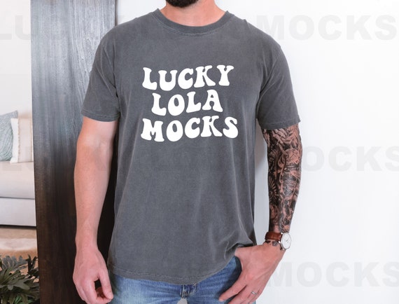 Comfort Colors Mockup Pepper, Mens Shirt Mockup, Pepper T-Shirt Mockup, 1717 Male, Pepper Tshirt, Model Mockup, Comfort Colors Men Mockup