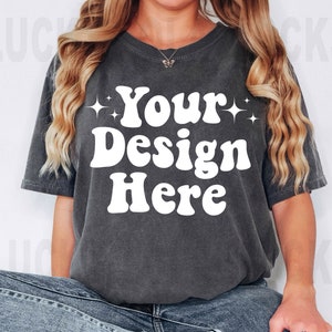 Comfort Colors Pepper Mockup, Pepper Shirt Mockup, 1717 Pepper, Boho Mockup, Oversized Comfort Colors Mockup, T-Shirt Mockup, Pepper Mock Up