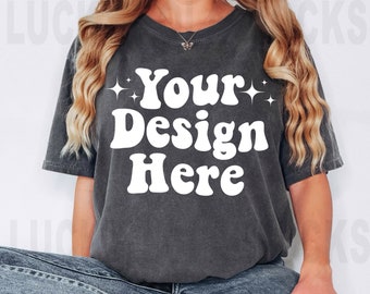 Comfort Colors Pepper Mockup, Pepper Shirt Mockup, 1717 Pepper, Boho Mockup, Oversized Comfort Colors Mockup, T-Shirt Mockup, Pepper Mock Up