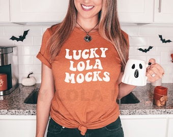 Bella Canvas 3001 Heather Autumn Mockup, Fall Shirt Mockup, Fall Mockup, Model Mockup, Heather Autumn T-shirt Mockup, Halloween Mockup,