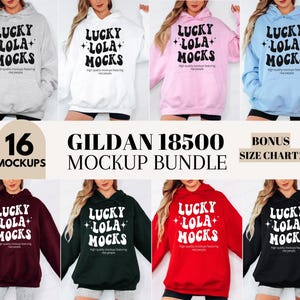 Gildan 18500 Mockup Bundle Real Model, Oversized Hoodie Mockup, Gildan Hoodie Mockup Bundle, Hoodie Model Mockup, Bundle Gildan 18500 Hoodie