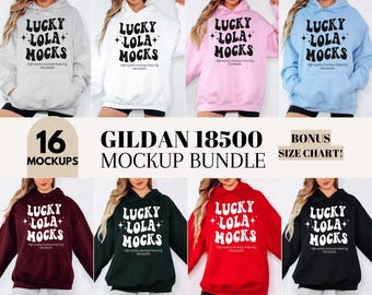 Gildan 18500 Mockup Bundle Echtes Modell, Übergroßer Hoodie Mockup, Gildan Hoodie Mockup Bundle, Hoodie Modell Mockup, Bundle Gildan 18500 Hoodie