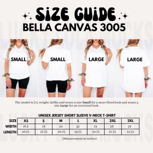Bella Canvas 3005 Größentabelle, Oversized Size Chart, Größentabelle, Size Guide Mockup, Bella Größentabelle, Größentabelle Mockup, 3005 Size Chart, 3005 Größentabelle