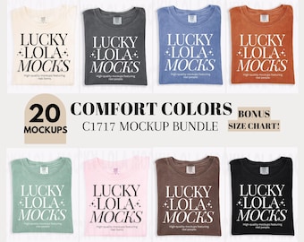 Comfort Colors 1717 Mockup Bundle, 1717 Flat Lay Mockup, c1717 Mockup Bundle, Comfort Colors Flat Lay Mockup Bundle, 1717 Mockup Bundle