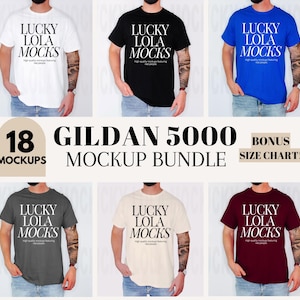 Gildan 5000 heren-modelbundel, Gildan 5000-model, Gildan 5000-bundel, g5000, Gildan-shirtmodelbundel, Gildan 5000-model heren heren