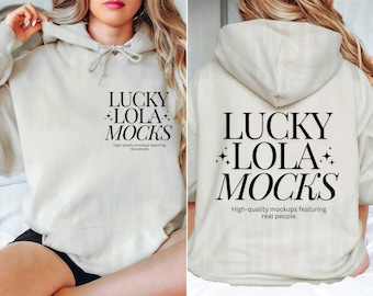 Front and Back Gildan 18500 Mockup, Backside Mockup, Front Back Mockup, Gildan 18500 Sand Hoodie Mockup, Model Mockup, Gildan 18500 Mockup