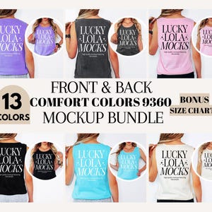 Comfort Colors 9360 Mockup Bundle, Comfort Colors Tank Top Mockup, 9360 Front and Back Mockup, Tank Mockup Bundle, 9360 Tank Top Mockups
