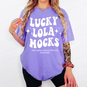 Comfort Colors 1717 Violet Mockup, Violet Shirt Mockup, 1717 Violet, Comfort Colors Tshirt Mockup, cc1717 Mockup, Comfort Colors Violet