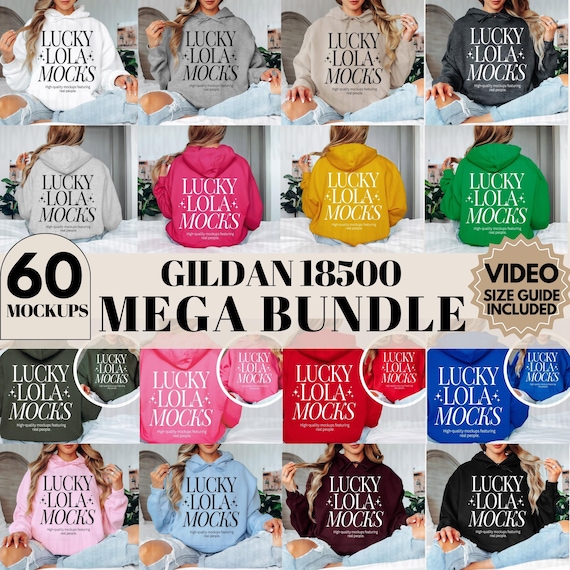 Gildan 18500 Mega Bundle, Gildan Hoodie Mockups, Hoodie Mockup Bundle, 18500 Model Mockup, Hoodie Mockups, Gildan 18500 Mockup Bundle