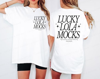 Gildan 5000 Front and Back Mockup, Gildan 5000 White Mockup, Shirt Back Mock Up, Back Shirt Mockup, Front Back Mockup Tshirt, 5000 White
