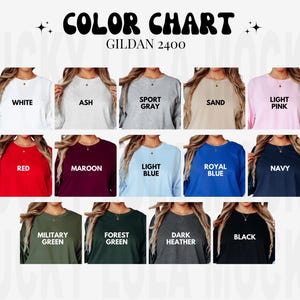 Gildan 2400 Color Chart, Gildan Long Sleeve Mockup, Gildan 2400 Mockup, Gildan g240 Color Chart, Long Sleeve Shirt Mock Up, Model Mockup