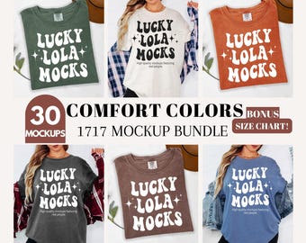 Comfort Colors 1717 Mockup Bundle, Flat Lay and Model Mockups, C1717 T-Shirt Mockups, Real Model Folded Shirt Bundle, Shirt Mockup Bundle