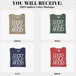 Pacchetto di mockup Comfort Colors 1717, 1717 Flat Lay Mockup, Pacchetto di mockup c1717, Pacchetto di mockup Comfort Colors Flat Lay, 1717 Mockup immagine 7