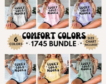 Comfort Colors 1745 Mockup Bundle, Color Blast Mockup, 1745 Mockup, Comfort Colors Tie Dye Mockup, Model Mockup, Comfort Colors Bundle
