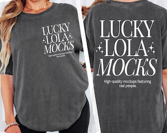 1717 Pepper Front and Back Mockup, Comfort Colors 1717 Front Back Mockup, c1717 Front and Back Mockup, Front Back Comfort Colors Mockup